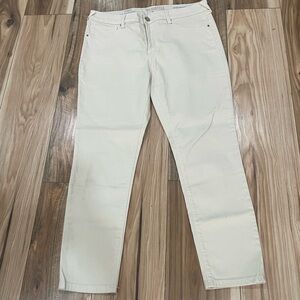 NWOT Sound/Style Sz16 Cream Skinny Jeans